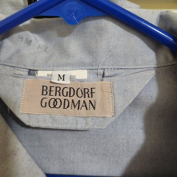 Bergdorf Goodman Mens Blue Pajama Set M 100% Cotton Made In USA - Picture 3 of 4